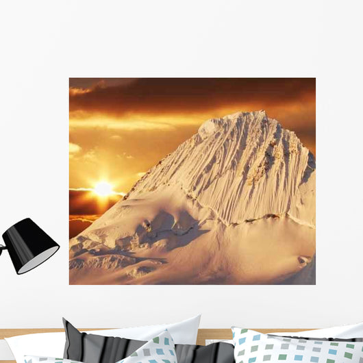 Alpamayo Peak Sunset Wall Decal