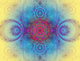 the abstract color fractal image. texture. background. Wall Mural