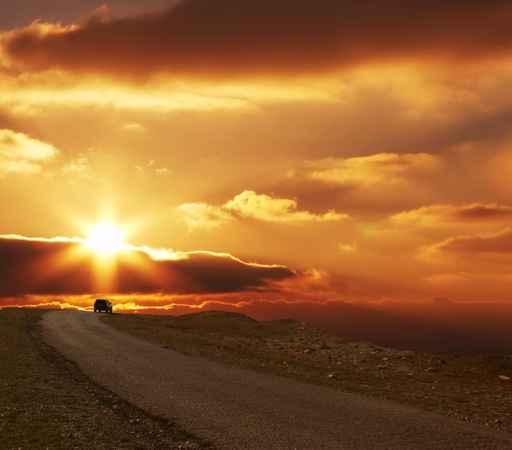Road to Sunset Wall Decal