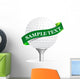 Golf Ball White Wall Decal