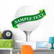 Golf Ball White Wall Decal