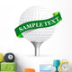 Golf Ball White Wall Decal