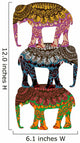 Ethnic Elephants Wall Decal