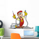 Job: Electrician with Toolbox Wall Decal