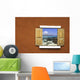 Window with Sea Wall Mural