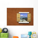 Window with Sea Wall Mural