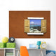 Window with Sea Wall Mural