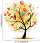 Happy celebration, funny tree with holiday symbols Wall Decal