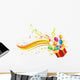 gift box and music Wall Decal