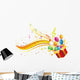 gift box and music Wall Decal