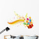 gift box and music Wall Decal
