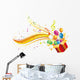 gift box and music Wall Decal