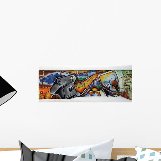 Graffiti Picture on the Wall Wall Mural