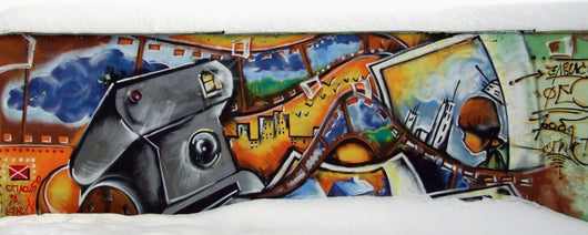 Graffiti Picture on the Wall Wall Mural