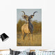 A huge Kudu Bull enjoys the early morning Winter Sun Wall Mural