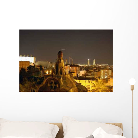 Barcelona Night Wall Decal