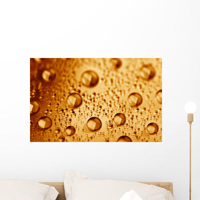 Water Drops shown on a wall