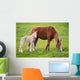 Horse with Its Son Wall Decal