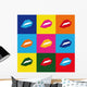 pop art lips Wall Mural