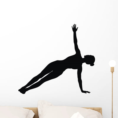 Fitness Exercises shown on a wall
