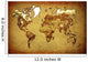 ancient map  world on old paper Wall Mural