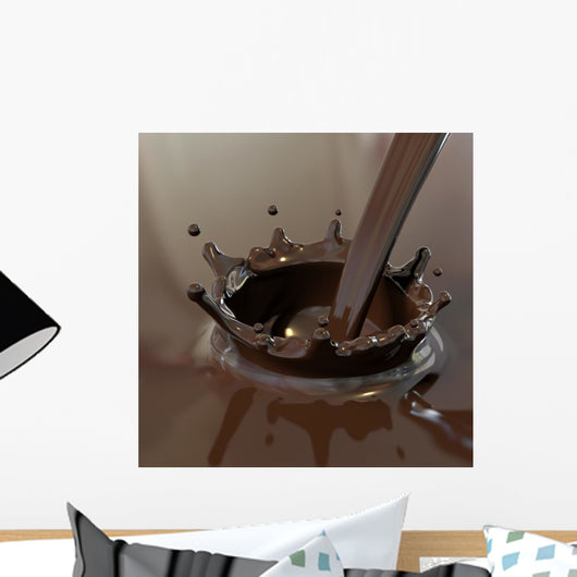 Hot Chocolate Poured Wall Mural