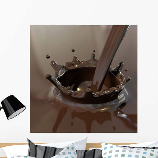 Hot Chocolate Poured Wall Mural