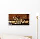 Laying with Wine-glasses Wall Decal