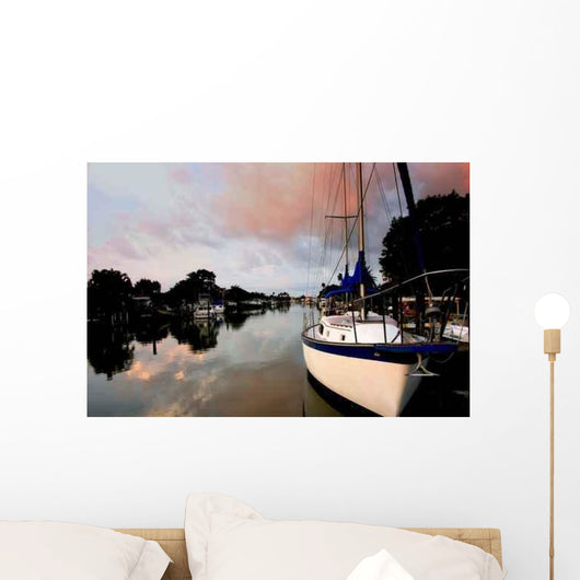 Sail Boat Morning Wall Decal
