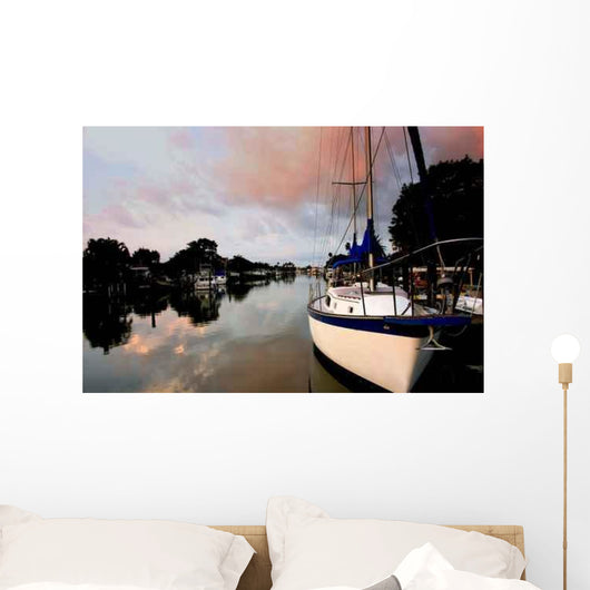 Sail Boat Morning Wall Decal