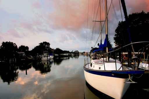 Sail Boat Morning Wall Decal