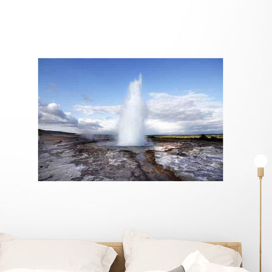 Eruption Famous Geyser Stokkur Wall Decal