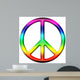 Rainbow Peace Sign Wall Decal