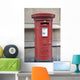 British Red Pillar Post Wall Mural