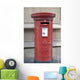 British Red Pillar Post Wall Mural