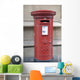 British Red Pillar Post Wall Mural