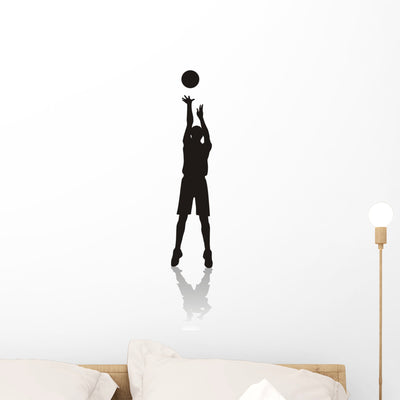 Sport Silhouettes Wall Decal shown on a wall