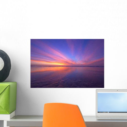 Ocean and Sunset Wall Decal Design 3