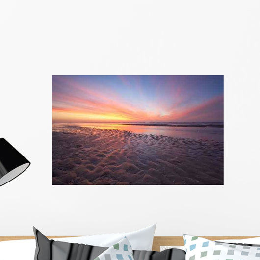 Ocean and Sunset Wall Decal Design 1