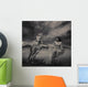 Young Beauty Running With a Horse Wall Mural