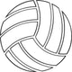 Volleyball Vinyl Ready Vector