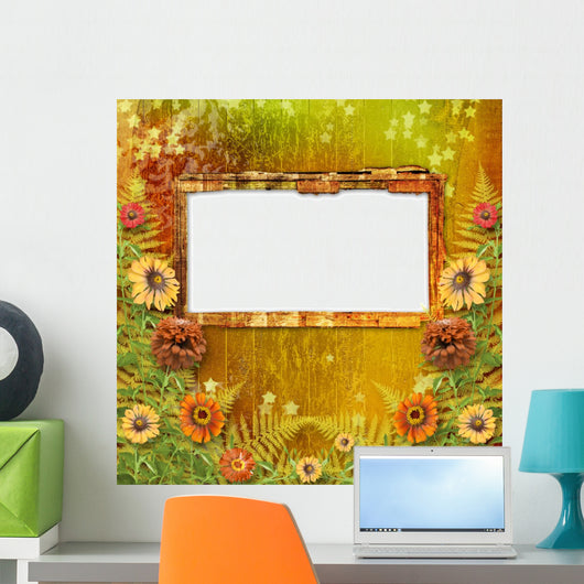 Multicoloured Card for Greetings Wall Mural