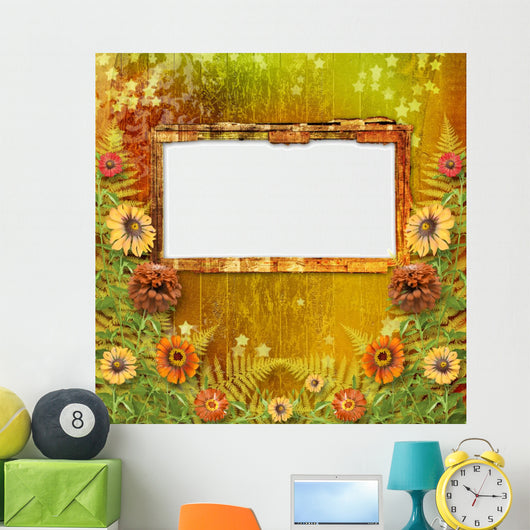 Multicoloured Card for Greetings Wall Mural