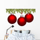 Red Weihnachstkugeln Wall Mural