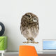 Little Owl Wearing Magnifying Glass Athene Noctua Wall Decal