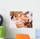 Young woman on massage table in beauty spa. Wall Mural