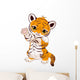 Cute playful tiger cub Wall Decal