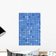 Vertical Small Blue Tiles