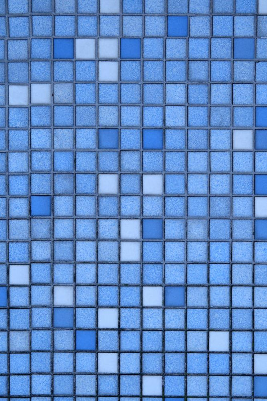 Vertical Small Blue Tiles