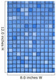 Vertical Small Blue Tiles